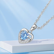 Heart-shaped Rhinestone Necklace