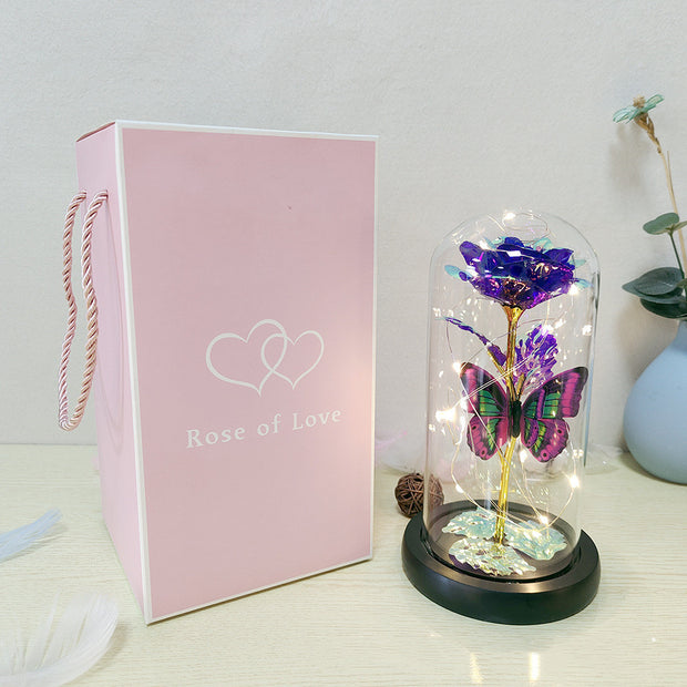 Eternal Rose LED Glass Dome - Valentine's Gift